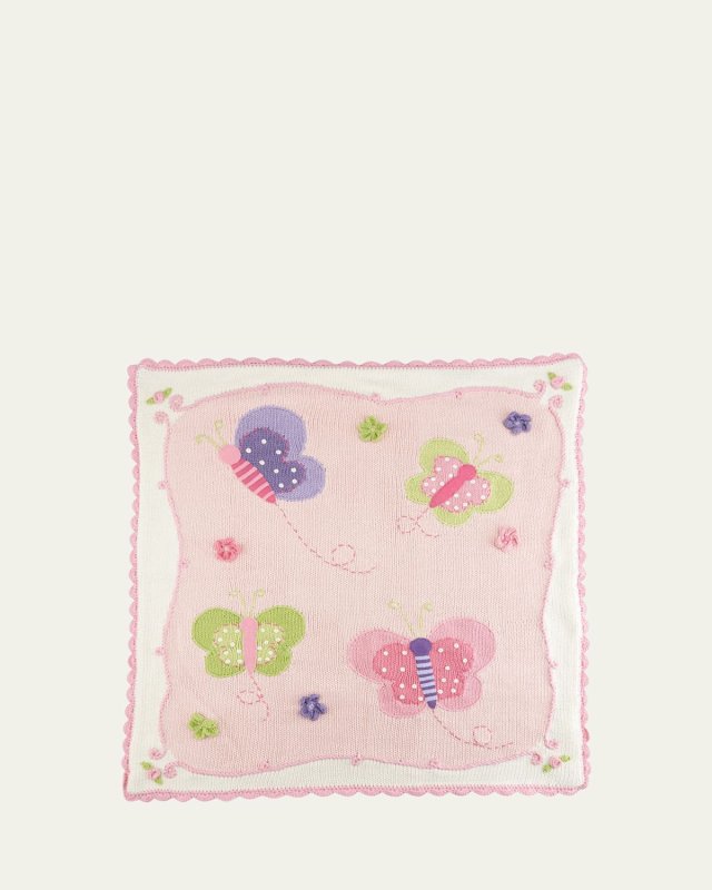 Kids' Butterfly Scalloped Blanket